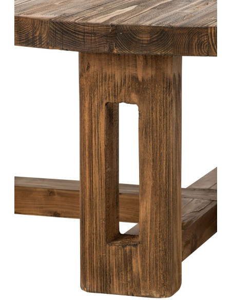 Table basse ronde bois recyclé 105 cm Mivune J-Line - 5