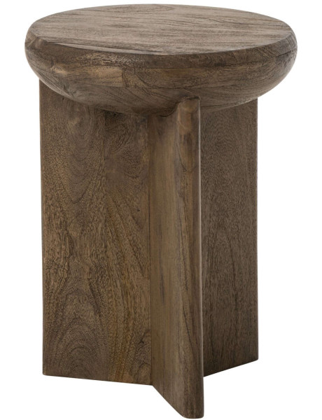 Table d’appoint ronde bois de manguier 32x32x45 cm Byrova J-Line - 1