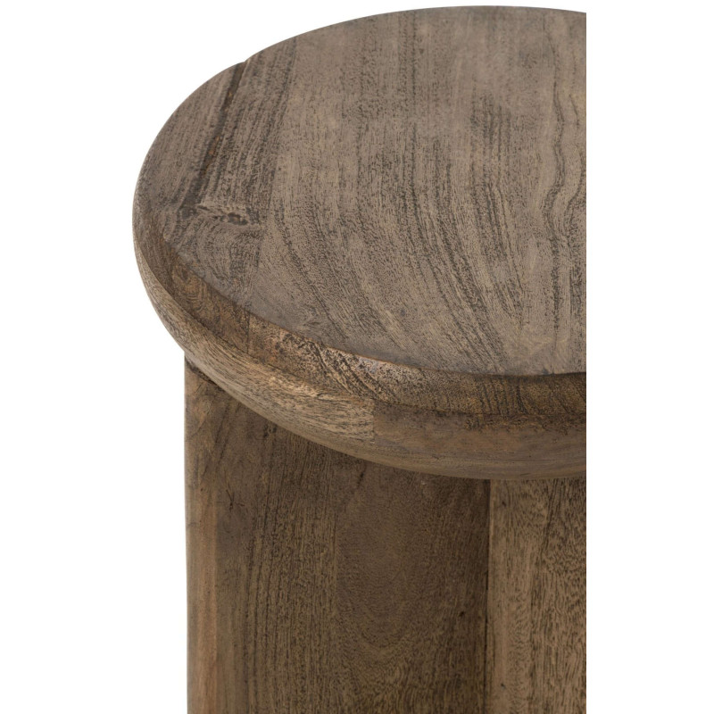 Table d’appoint ronde bois de manguier 32x32x45 cm Byrova J-Line - 4