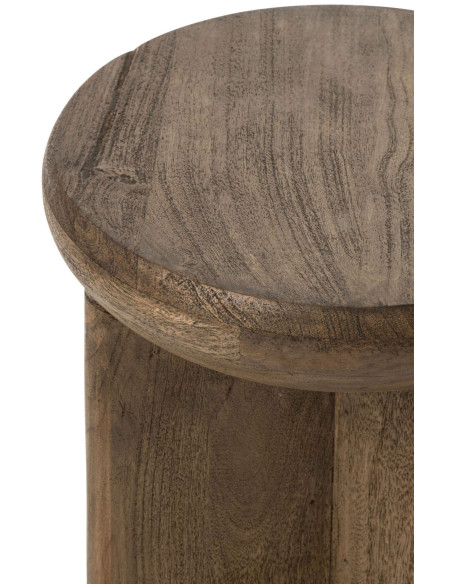 Table d’appoint ronde bois de manguier 32x32x45 cm Byrova J-Line - 4
