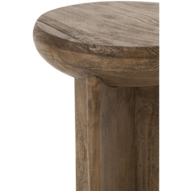 Table d’appoint ronde bois de manguier 32x32x45 cm Byrova J-Line - 5