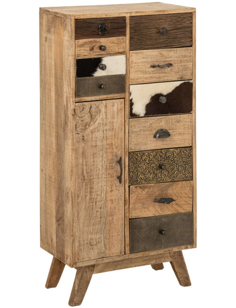 Chiffonnier bois de manguier 11 tiroirs Azyyna J-Line - 1