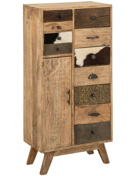 Chiffonnier bois de manguier 11 tiroirs Azyyna J-Line - 1