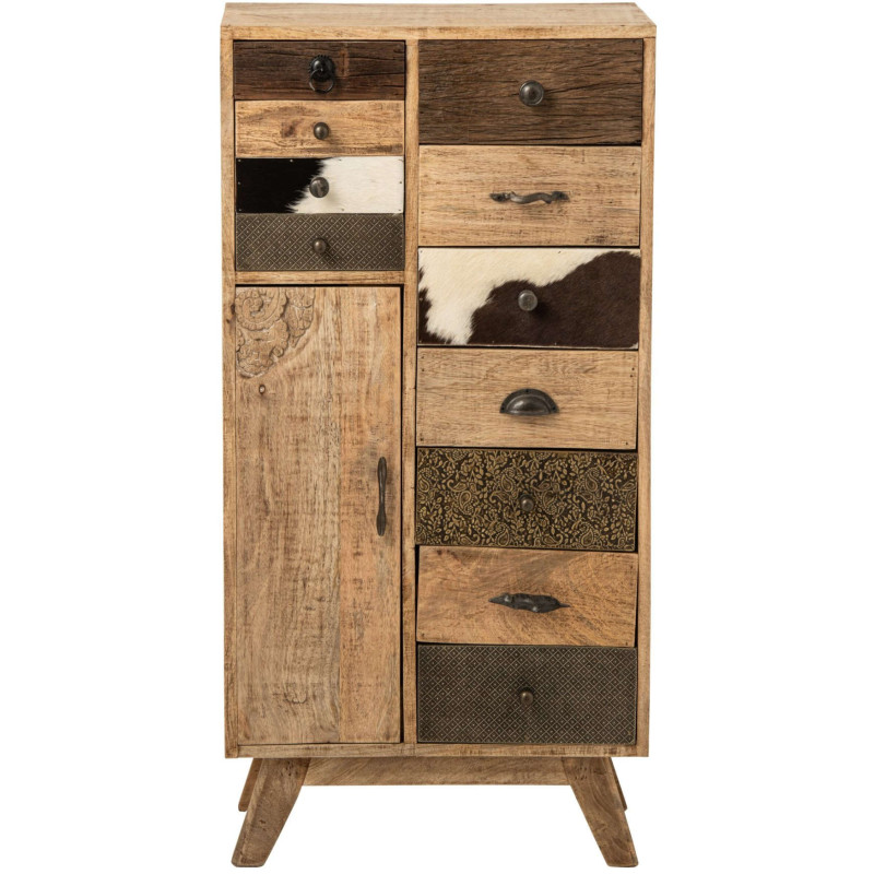 Chiffonnier bois de manguier 11 tiroirs Azyyna J-Line - 3