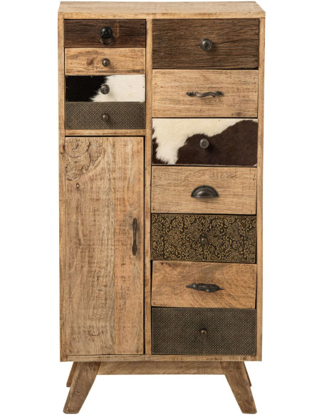 Chiffonnier bois de manguier 11 tiroirs Azyyna J-Line - 3