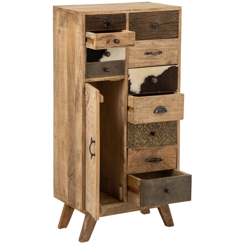 Chiffonnier bois de manguier 11 tiroirs Azyyna J-Line - 6