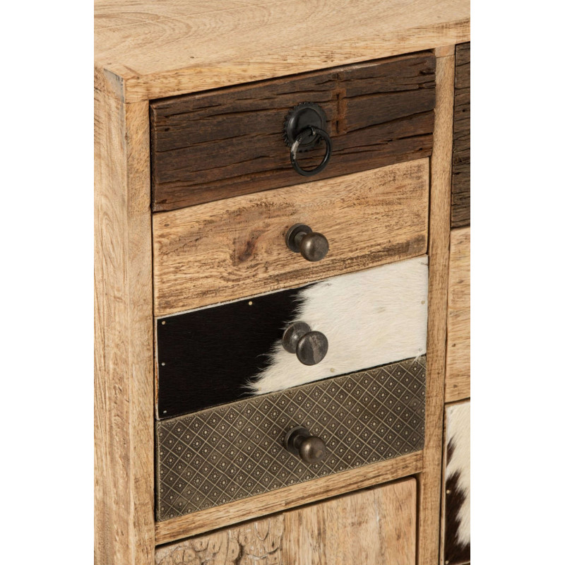 Chiffonnier bois de manguier 11 tiroirs Azyyna J-Line - 7