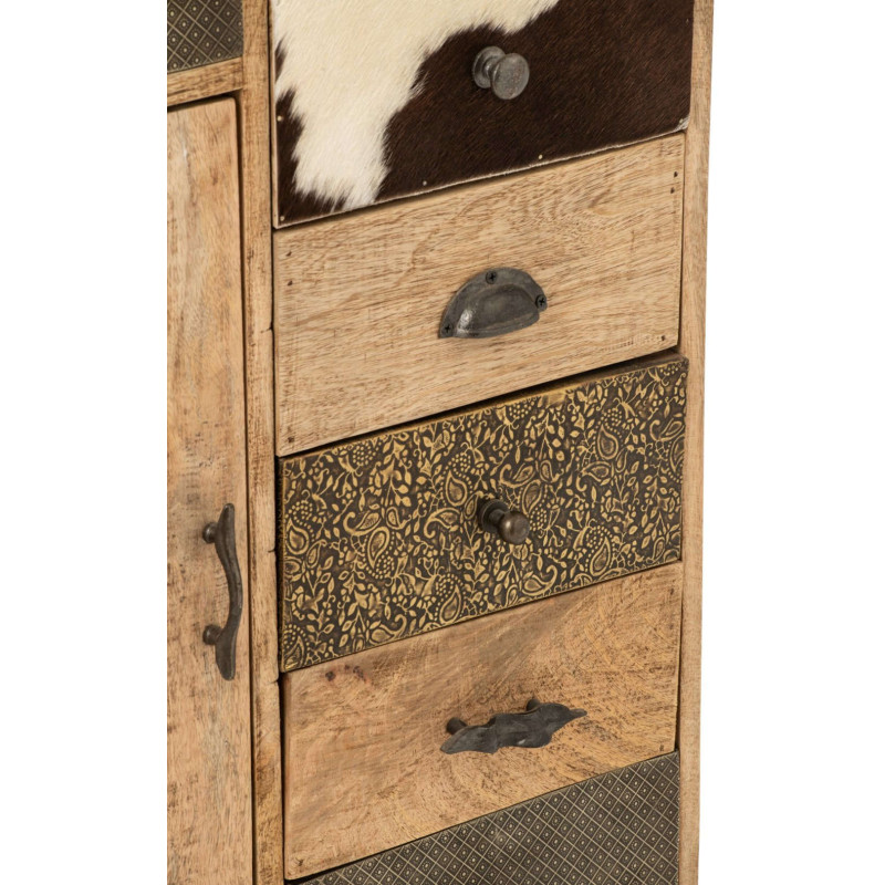 Chiffonnier bois de manguier 11 tiroirs Azyyna J-Line - 8