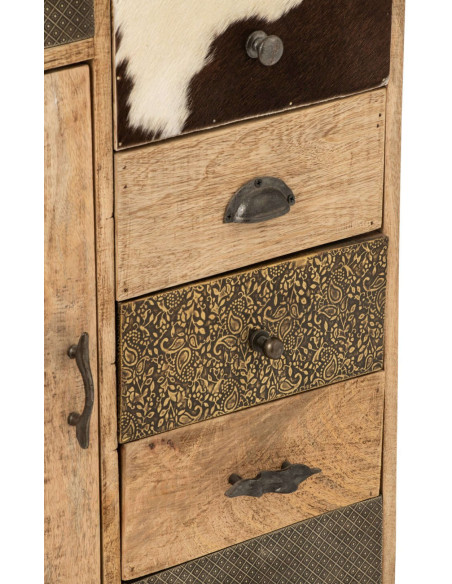 Chiffonnier bois de manguier 11 tiroirs Azyyna J-Line - 8