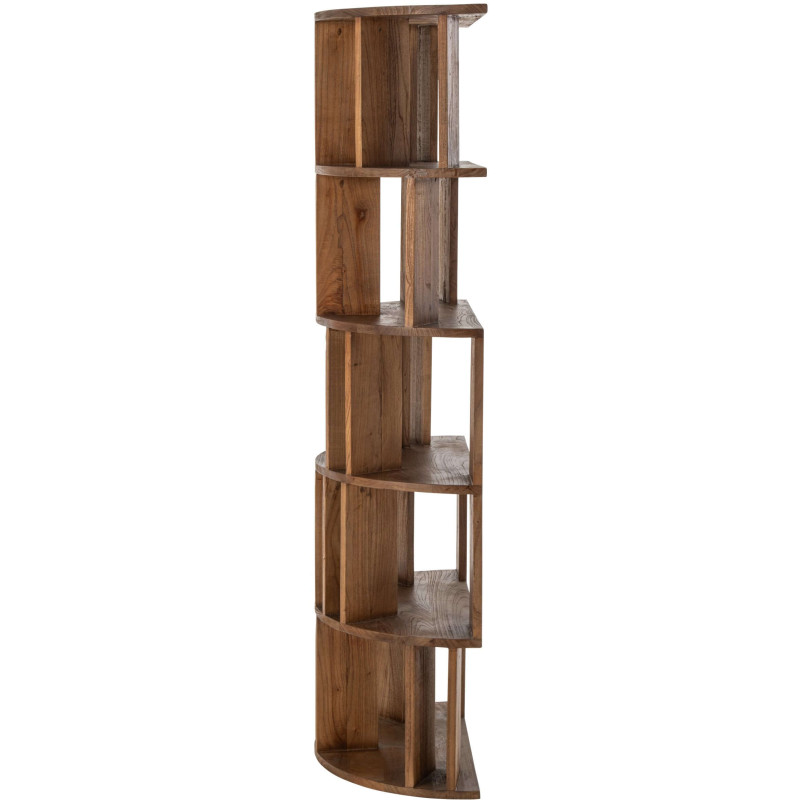 Bibliothèque arrondie bois de mindi 175 cm Dovali J-Line - 3
