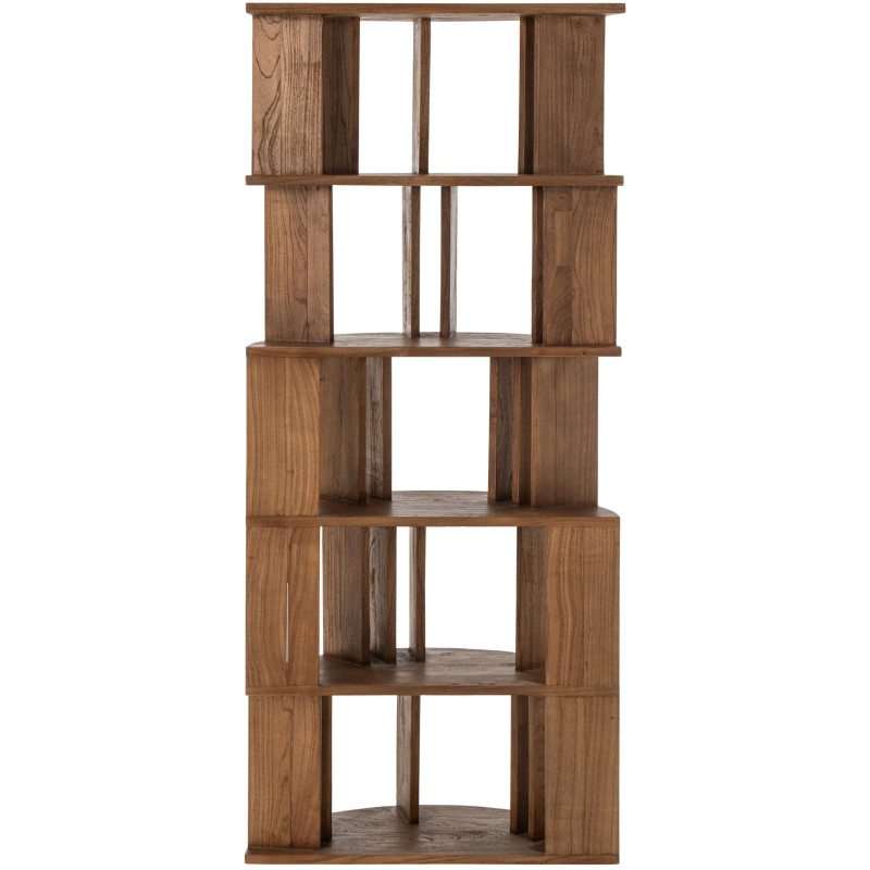 Bibliothèque arrondie bois de mindi 175 cm Dovali J-Line - 4