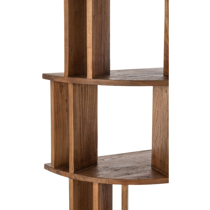 Bibliothèque arrondie bois de mindi 175 cm Dovali J-Line - 6