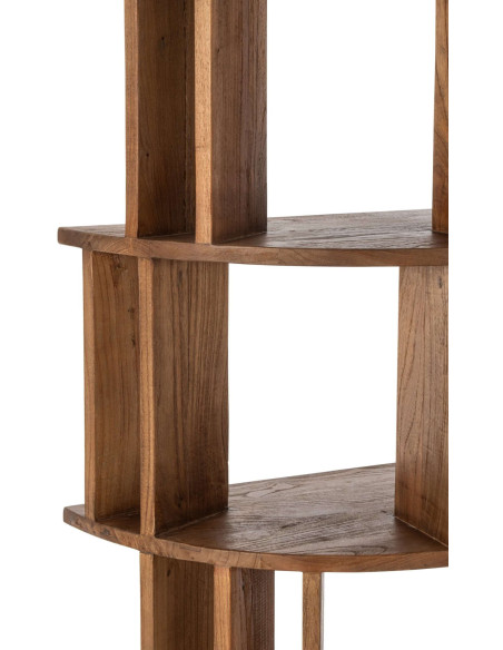 Bibliothèque arrondie bois de mindi 175 cm Dovali J-Line - 6