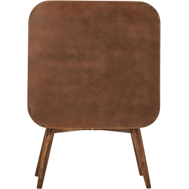 Buffet haut bois de manguier 4 portes 9 tiroirs 91x42x134 cm Azyori J-Line - 6