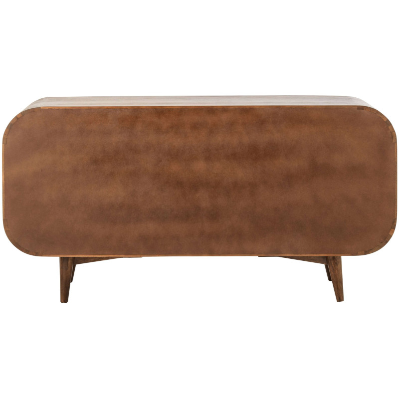 Buffet bois de manguier 3 portes 15 tiroirs Azyori J-Line - 5