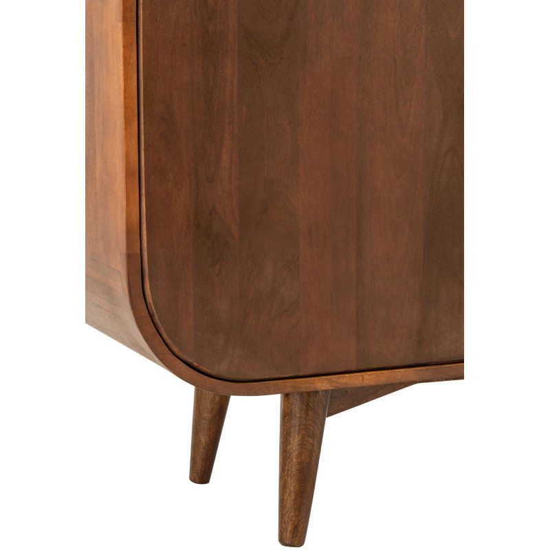 Buffet bois de manguier 3 portes 15 tiroirs Azyori J-Line - 7
