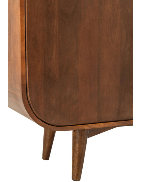 Buffet bois de manguier 3 portes 15 tiroirs Azyori J-Line - 7