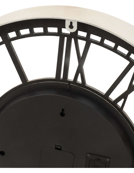 Table basse horloge métal et verre blanc doré 64x64x57 cm Byrysa J-Line - 7