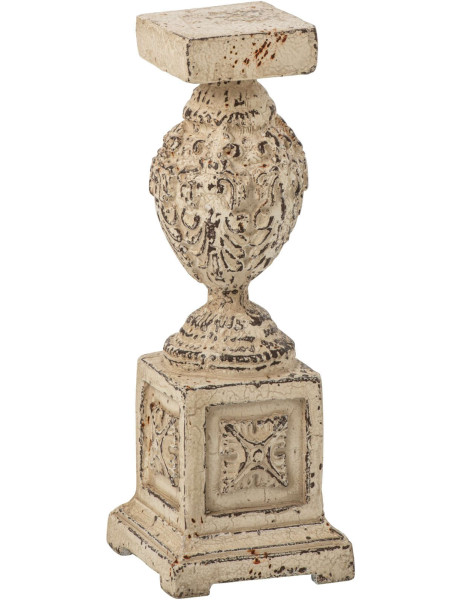 Socle colonne jardin magnésium blanc cassé 56 cm Lyeeva J-Line - 1