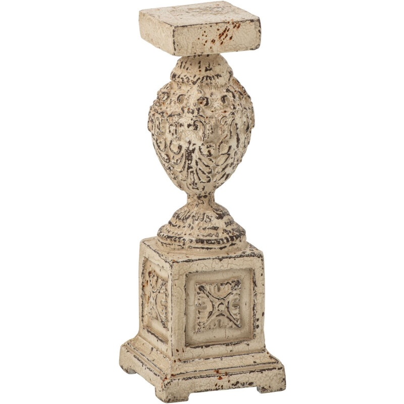 Socle colonne jardin magnésium blanc cassé 56 cm Lyeeva J-Line - 1