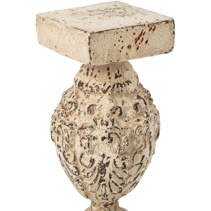 Socle colonne jardin magnésium blanc cassé 56 cm Lyeeva J-Line - 2