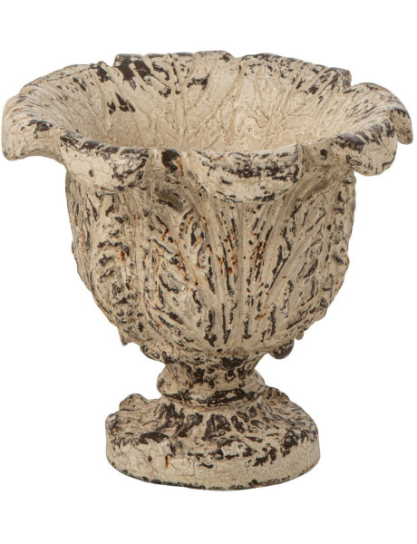 Pot de fleurs Médicis magnésium blanc cassé 31x31x27 cm Lyeeva J-Line - 1