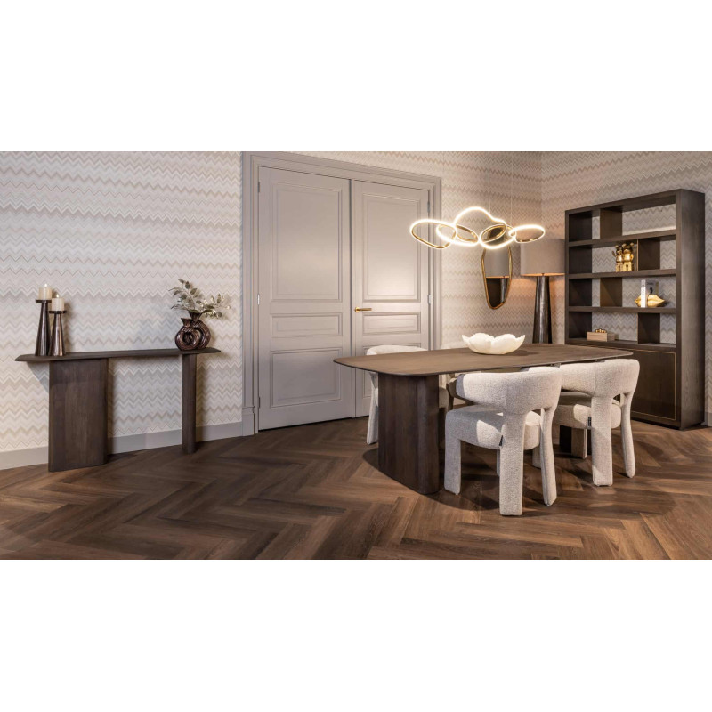 Console d’entrée en chêne fumé 130x35x78 cm Castello Richmond Interiors - 8