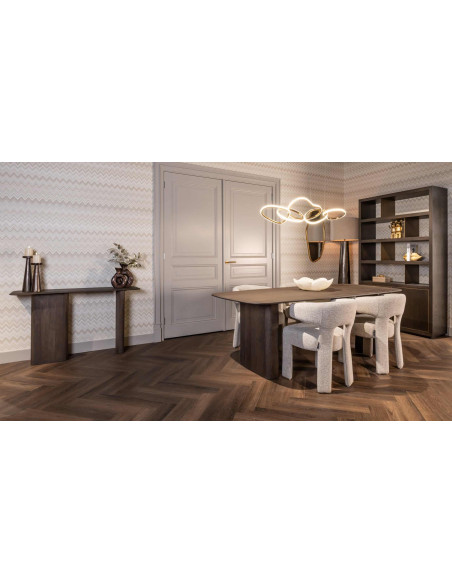Table à manger chêne fumé 230x100x76 cm Castello Richmond Interiors - 8