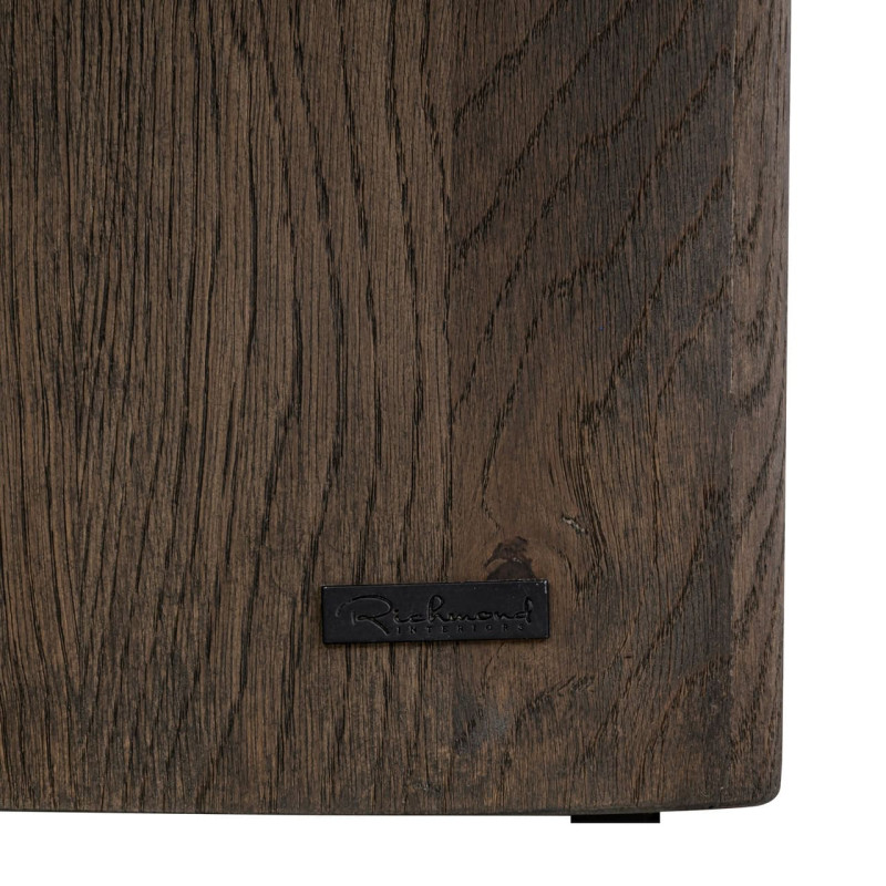 Tables basses gigognes chêne fumé et marbre Emperador 130x60x38 cm Castello Richmond Interiors - 9
