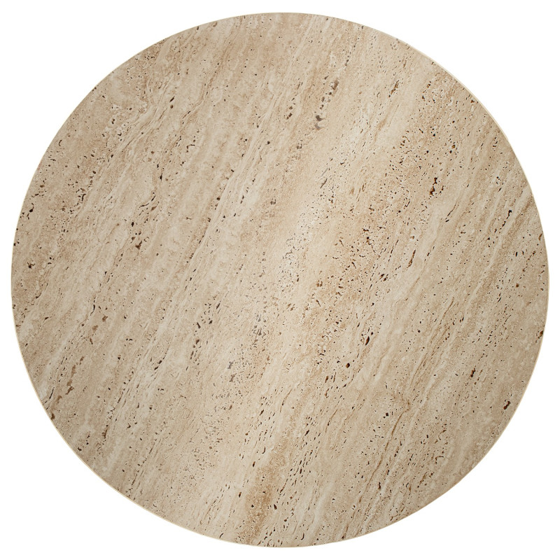 Table basse ronde céramique mate 80 cm Cyrena  - 4