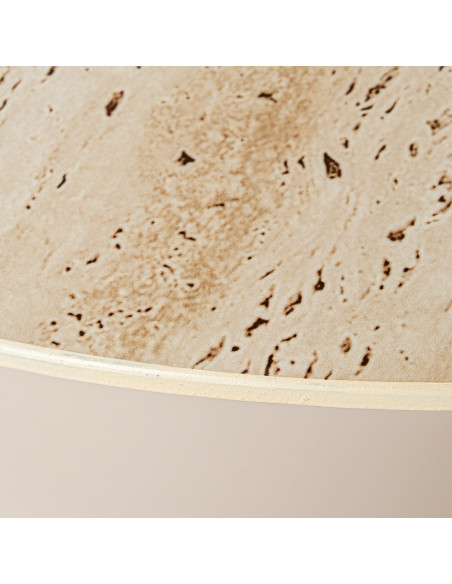 Table basse ronde céramique mate 80 cm Cyrena  - 5