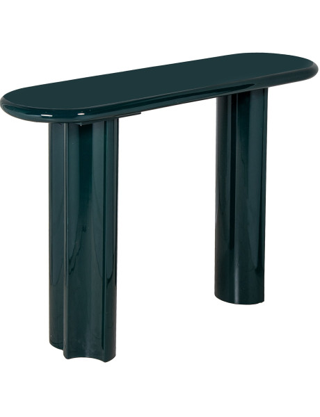 Console d’entrée en bois MDF laqué vert foncé 120 cm Cyreni  - 1