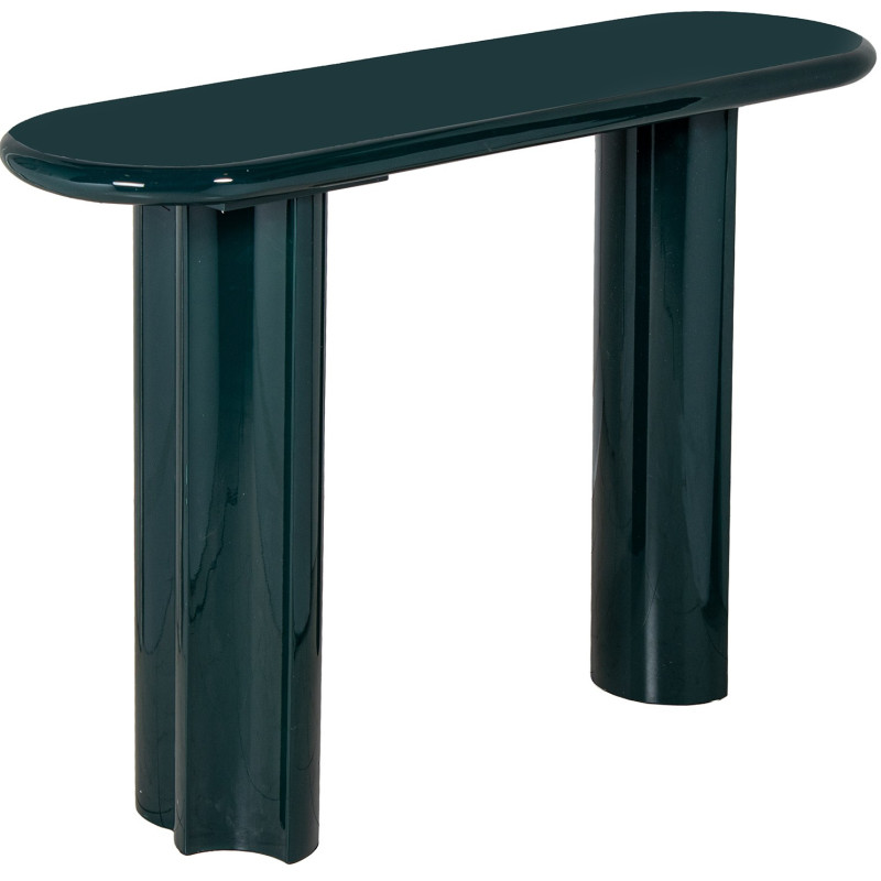 Console d’entrée en bois MDF laqué vert foncé 120 cm Cyreni  - 1