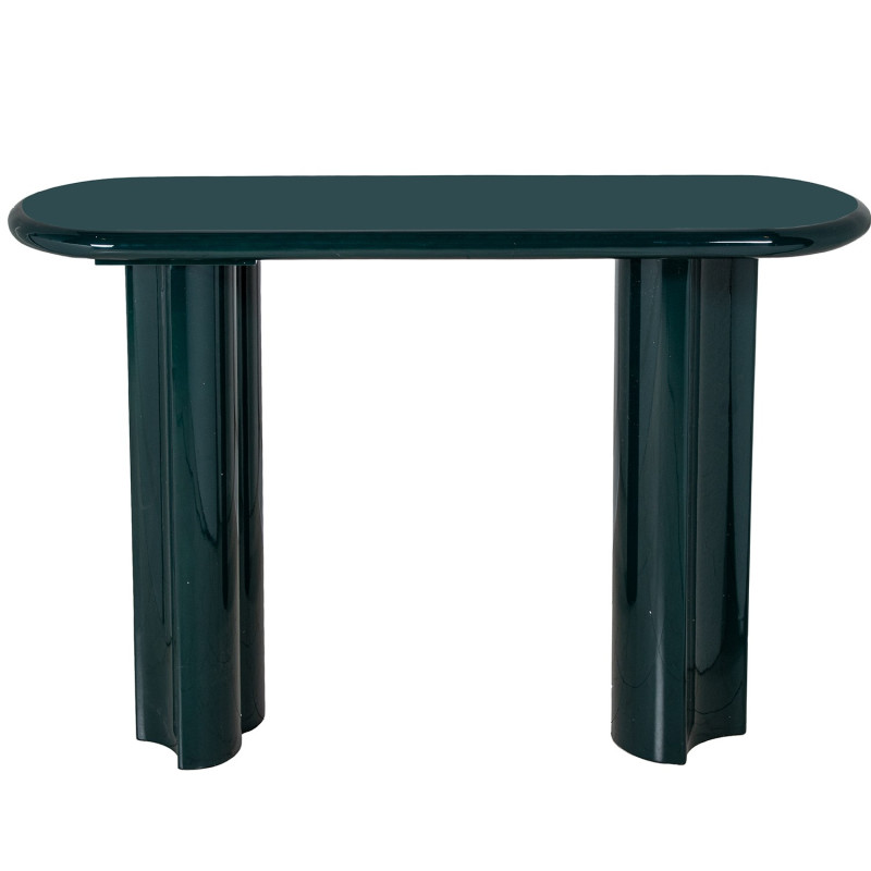 Console d’entrée en bois MDF laqué vert foncé 120 cm Cyreni  - 3