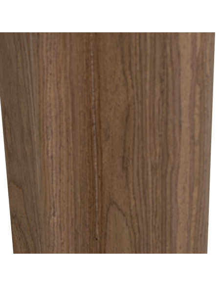 Console d’entrée en marbre brun et bois naturel 120 cm Kivyna  - 8