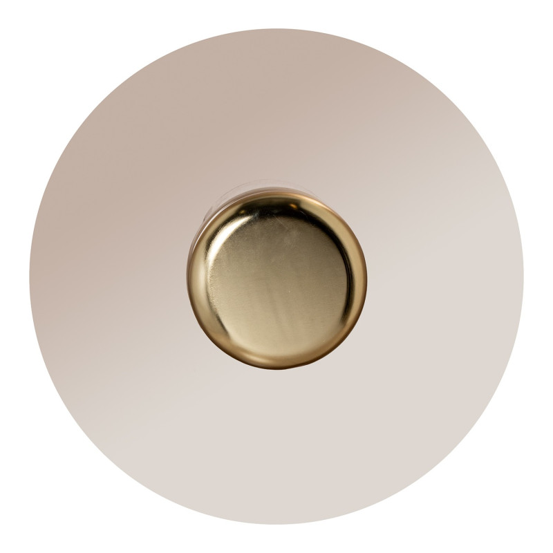 Set de 2 tables basses rondes verre fumé finition nickel Nevora  - 5