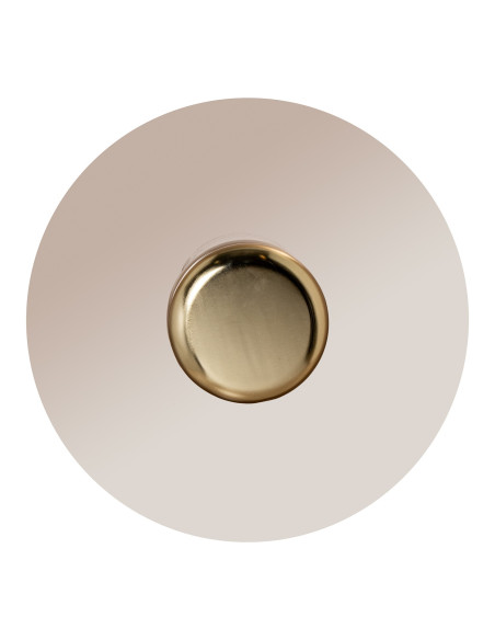 Set de 2 tables basses rondes verre fumé finition nickel Nevora  - 5