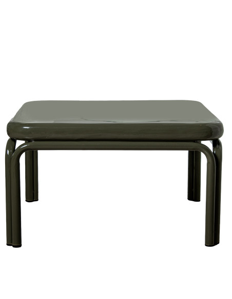 Table basse carrée métal vert brillant 60x60x36 cm Zyravi  - 3