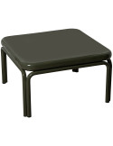 Table basse carrée métal vert brillant 60x60x36 cm Zyravi