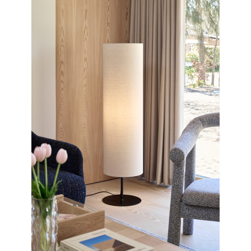 Lampadaire sur pied beige coton Ø30x120 cm Sable  - 2
