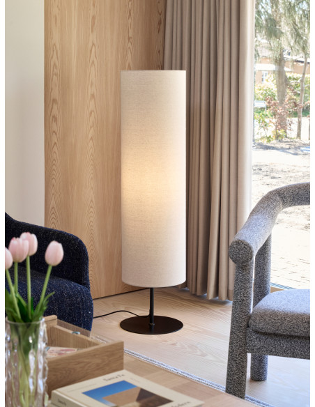 Lampadaire sur pied beige coton Ø30x120 cm Sable  - 2