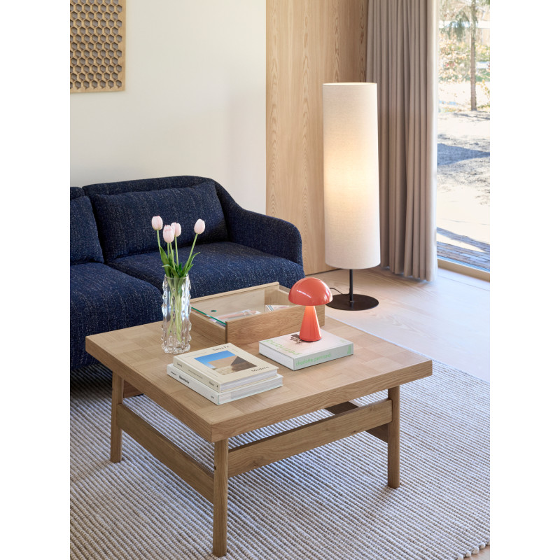 Lampadaire sur pied beige coton Ø30x120 cm Sable  - 6
