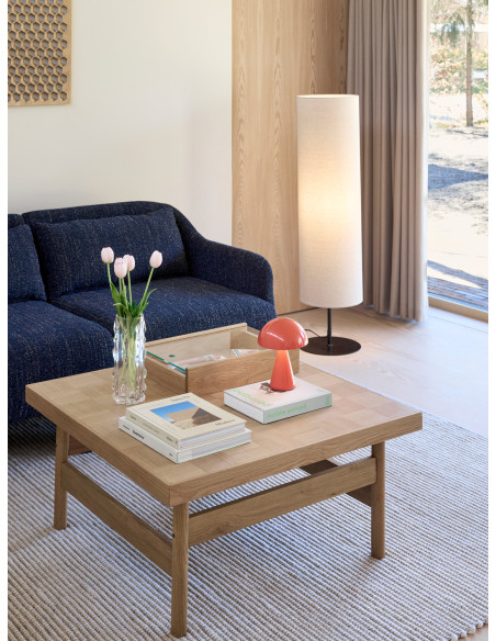 Lampadaire sur pied beige coton Ø30x120 cm Sable  - 6