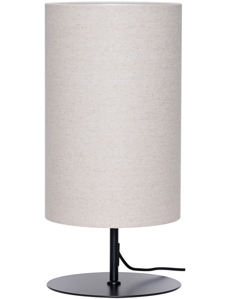 Lampe à poser beige coton Ø24x50 cm Sable Hübsch - 1
