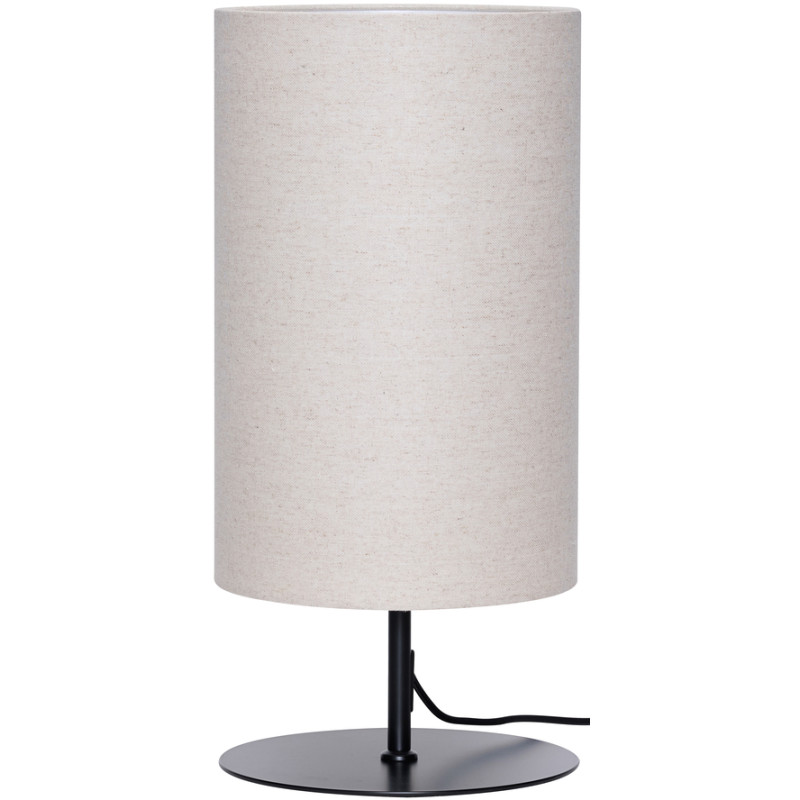 Lampe à poser beige coton Ø24x50 cm Sable Hübsch - 1