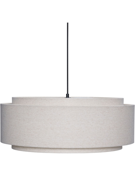 Suspension beige coton Ø60x23 cm Sable Hübsch - 1