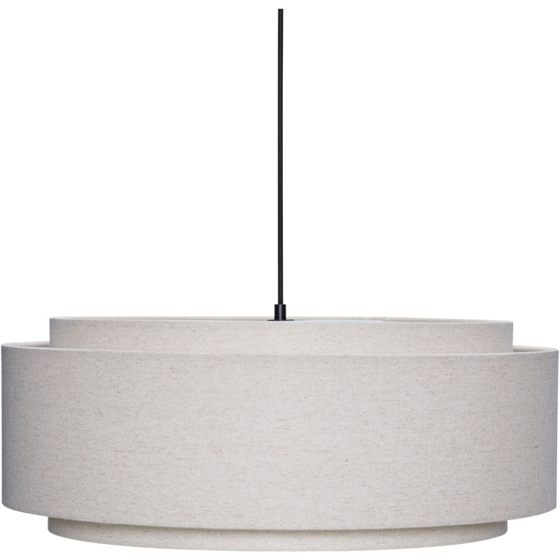 Suspension beige coton Ø60x23 cm Sable Hübsch - 1