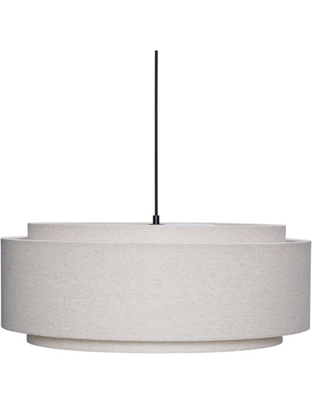 Suspension beige coton Ø60x23 cm Sable Hübsch - 1