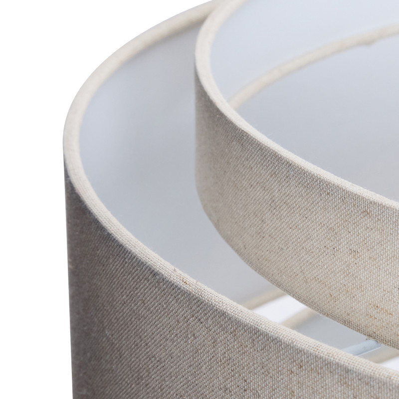 Suspension beige coton Ø60x23 cm Sable Hübsch - 3
