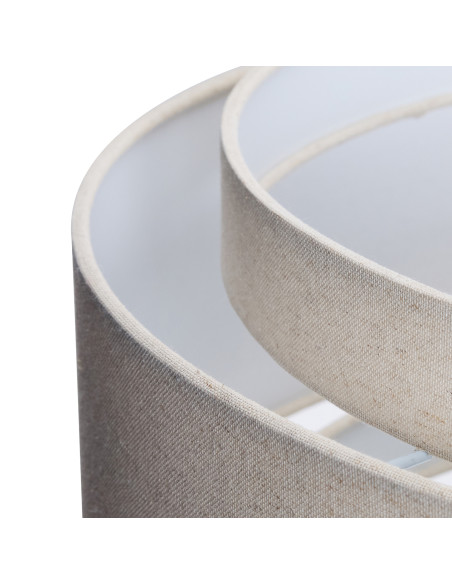 Suspension beige coton Ø60x23 cm Sable Hübsch - 3